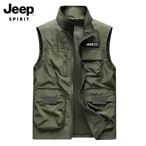Jeep, осенний мужской дорожный жилет без рукавов, коллекция 2023