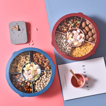 Dried fruit box with lid nut candy tray home living room melon seed box snack creative personality Nordic storage box