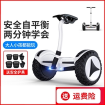 Childrens balance car for men and women 8-12 smart electric two-wheeled Primary School students 10-year-old adult parallel car with armrest