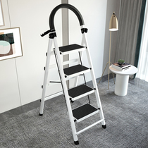 Ladder Home Folding Herringbone Ladder Indoor Lifting Stairway Multi-function Thickening Four-Five Step Stade Ladder