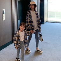  Korea is not the same parent-child outfit 2021 new trendy spring and autumn high-end fried street jacket forest mother-daughter outfit autumn outfit