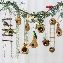  Hanging material Hanging ring Micro landscape environment layout Kindergarten pendant Air forest department decoration creative bird