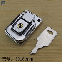 3018 with lock toolbox lock box buckle wooden box fixed box buckle hardware bag accessories