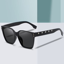 2022 new gm sunglasses female Korean version fashion big box tide people net red rivets sunglasses anti-UV glasses