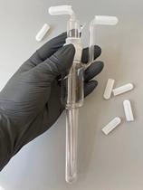  Experimental bubble absorption tube Silicone plug absorption bottle Silicone cap sampling tube porous glass plate rubber plug universal