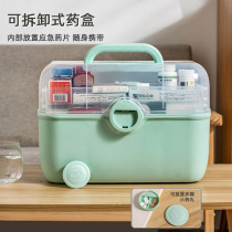 Medicine box Family medicine medicine storage box Large-capacity multi-layer medicine box Household medical care medical classification storage