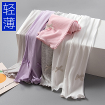 Girl Beats Bottom Pants Summer Thin Underpants Modale Cotton Children Pants Little Girl Outside Wearing Elastic Summer Long Pants Summer Dress
