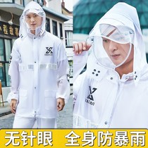 Raincoat Rain Pants Set Mens Summer Long Full Body Anti-rainstorm Women Outdoor Riding Take-out Motorcycle Electric Bike