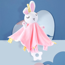Newborn baby towel plush toy with baby sleeping doll sleeping artifact sleep can be entrance bite