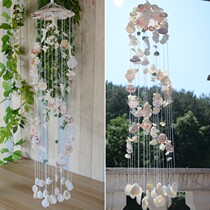 Creative 19-line Japanese handmade shell wind chime boys and girls holiday gift bedroom balcony decorations pendant door decoration