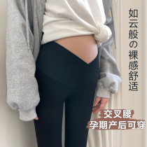 Cross Low Waist Pregnant Woman Shark Pants Woman Spring Dress New Pregnancy Early Outwear Spring Autumn Season Thin Underpants Summer Season