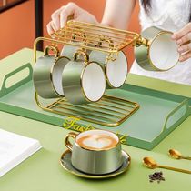 European-style luxury coffee cup suit English afternoon tea set light luxury tea household high-end delicate tea cup