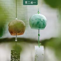 Summer wind chimes Japanese style and style hand painted glass wind chimes hanging decoration creative home accessories birthday gift to students
