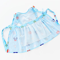 Baby gown kindergarten eating clothes children waterproof small apron sleeve girl princess painting art summer