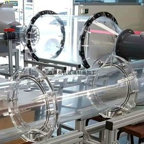 Plexiglass experimental device flange connection acrylic pipe ventilation water observation window lens customization