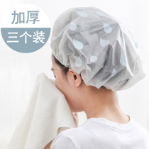  Shower cap female waterproof bath head cover cute Korean shower cap adult household shower cap shower cap fume cap