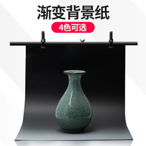 Photography gradient background paper thickening shooting jewelry antique model hand-made photo props Product shooting swing background props Gray blue black gradient color background cloth background board