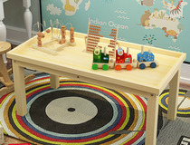 New puzzle solid wood sand table multifunctional childrens game table playing sand table space toy table early education table building blocks