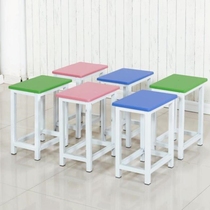  Square Bench Writing Elementary School Children Woody High Stool Fast Food Chair Thickening Plus High Painting Room Single Home Office Meals