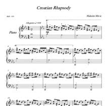  Croatian Rhapsody Croatian Rhapsody Piano Score Staff Score