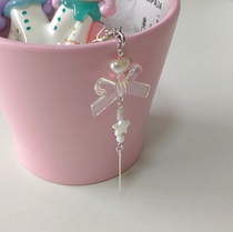 Original handmade Lily mobile phone chain pendant Guben chain bag hanging