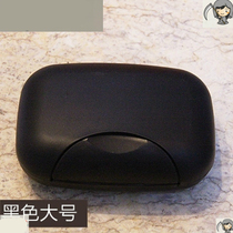 New travel belt cover with buckle anti-leakage soap portable travel soap box transparent large laundry soap box