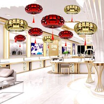 Proposal atmosphere decoration Valentines Day jewelry store shopping mall creative decoration activity atmosphere scene layout hanging decoration love