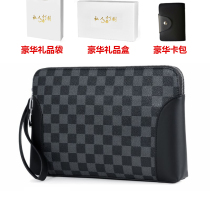 Xu Small Shop Mens Checkered Handbags 2022 New Dermis Handbags Mens Boomer Bag Casual 100 Hitchers With Bag Clips