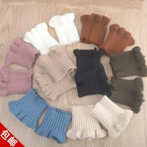 Wooden ear wool ribbed cuffs soft thread closure sleeves extended diy decorative fabric accessories