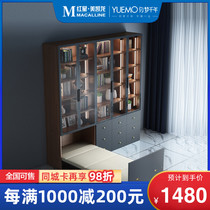 About dream millennium lunch break Folding bed Invisible bed Desk bookshelf combination Multi-function bookcase one home office
