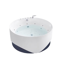 Wave Whale Bathroom Massage Bath Multiple Functional Massage Piping Wash one-piece independent bath (with tap)