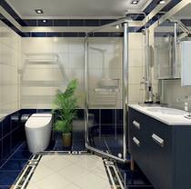 Hengjie bathroom custom shower room dry and wet separation partition arc bathroom bathroom bathroom) Chenggong Red Star