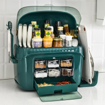 Kitchen rack seasoning and seasoning supplies Household Book chopsticks knife holder kitchen counter countertop storage box