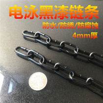 Thick lock car stone pillars do not rust parking galvanized fence iron chain anti-theft strip stone pier with buckle lock chain