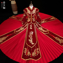Advanced Velvet Show and Wear Bride 2021 New Winter Wedding Chinese Wedding Dress Wedding Dress Women's Toast Clothing