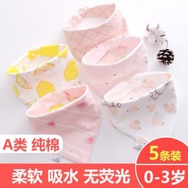 Triangle Child Han version 1 1 1 1 2 years old purse scarf Baby Saliva towels Big Number of Mens Scarf Triangle Towel