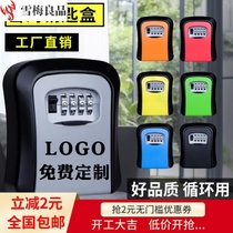 Construction homestay temporary door lock key lock box storage box password box key box key cabinet decoration