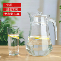 Heat-resistant cool kettle glass high-temperature home large-capacity juice zapot soymilk Cup squat hotel commercial hot drink
