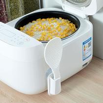 Japanese kitchen gadget suction type rice spoon seat rice spoon wall hanging detachable storage rack can suck rice cooker suction pot