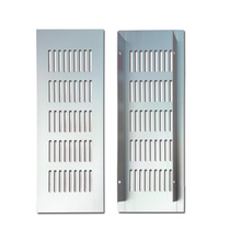 8*25 aluminum alloy rectangular cabinet cooling net black shoe cabinet decoration breathable cover mechanical equipment ventilation net cover