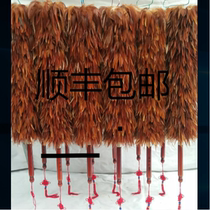 (Factory direct sales) real feather duster feather sweeping telescopic household car wool dust