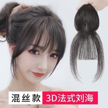 3D bangs wig female French air bangs wig piece natural incognito invisible cover head hair replacement wig piece female