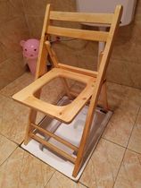Household toilet for the elderly removable toilet stool pregnant woman toilet auxiliary stool wooden toilet stool