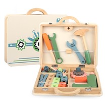 Childrens screw assembly assembly nut combination tool box set educational wooden repair toy screws