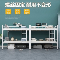 Simple shang xia pu chuang adult household University dormitory bed two bed bed iron double small steel