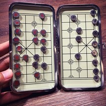 Kill a plate at any time ~ travel portable portable portable folding trumpet mini Chinese chess