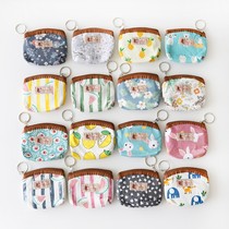 Small Number of pockets Small bag 2021 new Mini zero wallet Female Korean version ins Little Qing New cotton cloth Art Coin Bag
