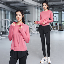 Autumn yoga dress women loose suit morning running professional sportswear three sets autumn and winter gym running quick clothes