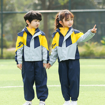 Kindergarten garden clothes autumn and winter clothes three sets of childrens class uniforms primary school uniforms sportswear small class clothes