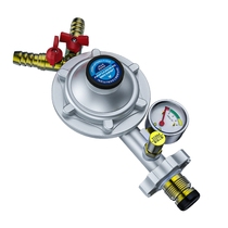 Gas tank pressure reducing valve with pressure gauge explosion-proof household liquefied gas gas valve leak-proof switch high pressure and low pressure